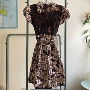Batik Wrap Dress